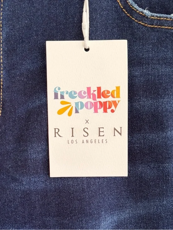 Risen Jeans x The Freckled Poppy Tummy Control Flared Jeans, SZ 1XL NWT - Picture 2 of 8